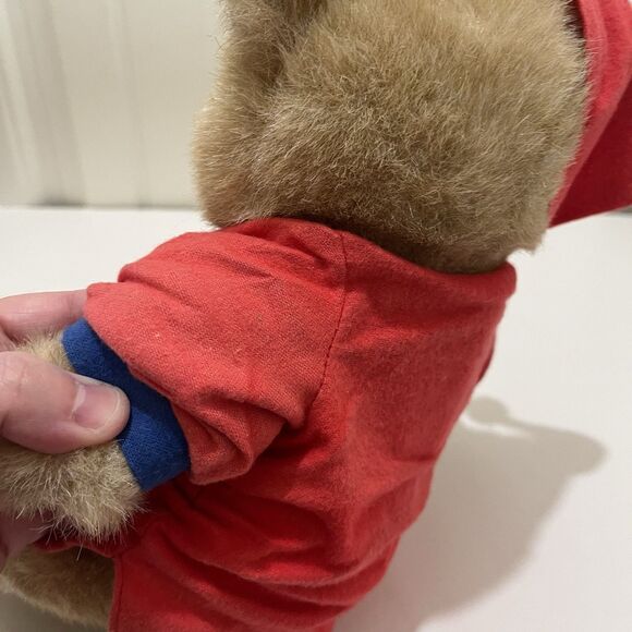 Applause Bedtime Brown Teddy Bear Plush 11" Red Gown Night Cap Stuffed Animal - Picture 10 of 12